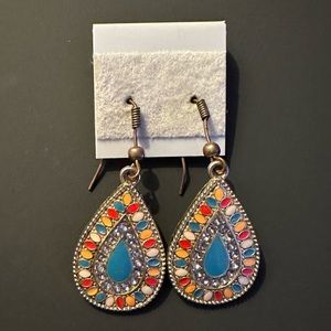 Colorful Silver Earrings